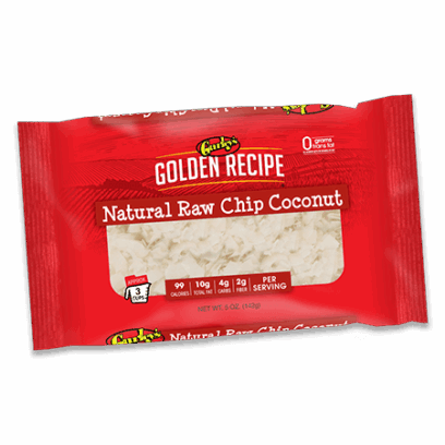 Raw Chip Coconut: 4/5 oz. packages