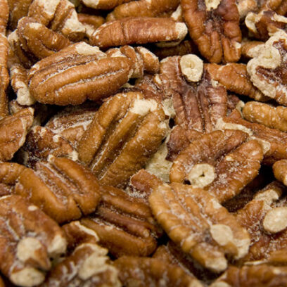 Bulk Pecans: Salted & Roasted Mammoth Halves: 4 lbs.
